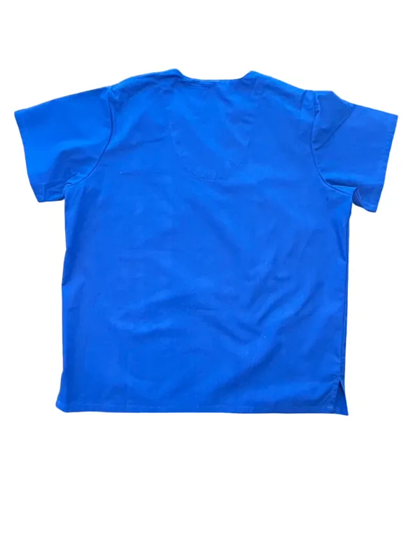 LA Dodgers Y2K Scrub Top Medical Uniform Royal Blue Unisex SM Concepts Sport MLB - Image 6