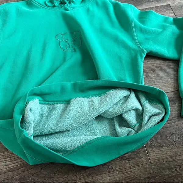 Shane Dawson x Jeffree Star Emerald Green Pig Hoodie Large Pullover Sweatshirt - Image 9