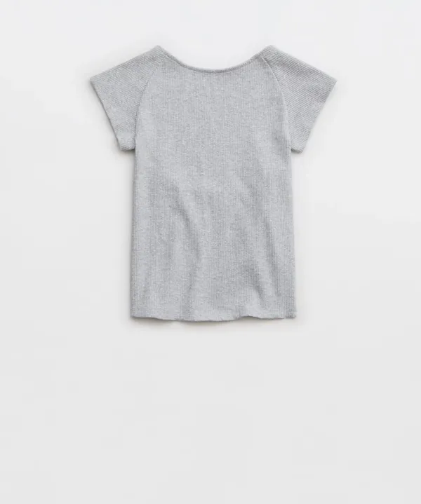 Aerie Ribbed Open Back T-Shirt - Image 5