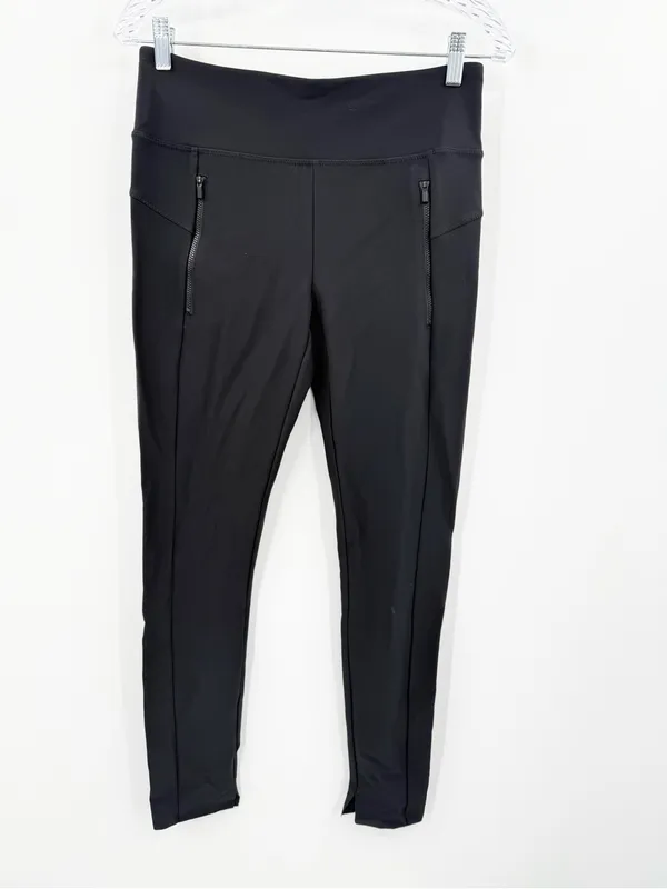 Athleta‎ Women’s Stellar Tight Zip Pocket Ankle Pants 870815 Black Size Small - Image 2