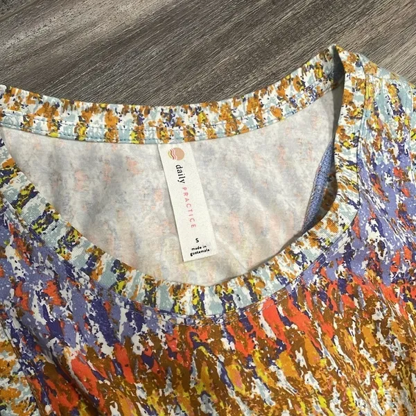 ANTHROPOLOGIE Daily Practice Purple Motiff Treasure Dress size small - Image 11