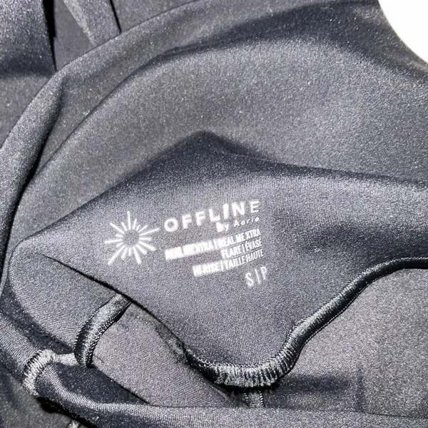 Aerie Offline Real Me Extra Flare Split‎ Hem Leggings Size Small Long - Image 2