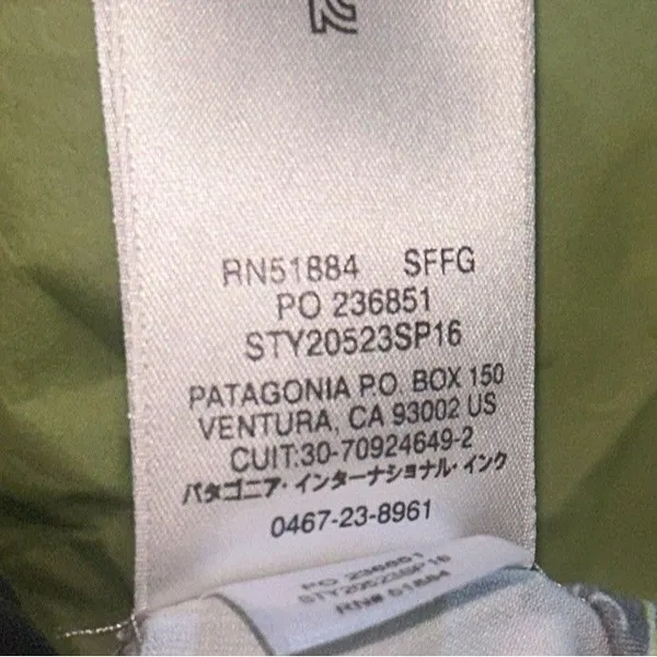 Patagonia Morning Glory Floral Dress Sz Small Gray White Stretch Sporty Active - Image 7