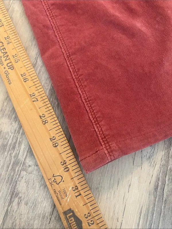 We The Free Pull On Flare Earthy Terracotta Corduroy Pants Size 31 - Image 4