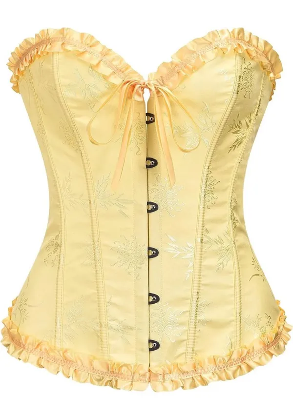Corset Top-Yellow Iris-Small - Image 4