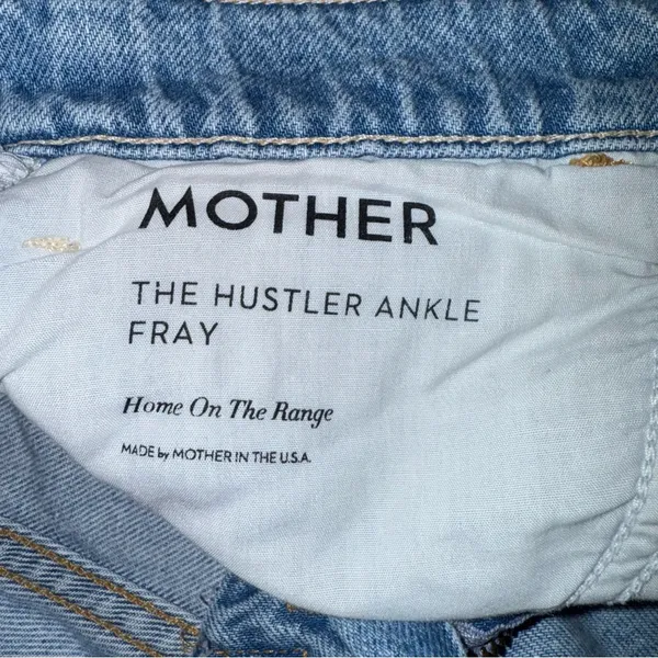 Mother Superior The Hustler Ankle Fray Home on the Range Light Blue Jeans - Image 8