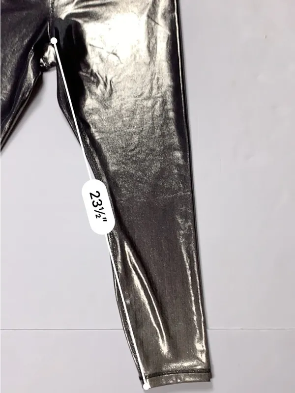 Athleta Elation Shine Leggings LP Black High Rise Metallic Ankle Lustre - Image 8