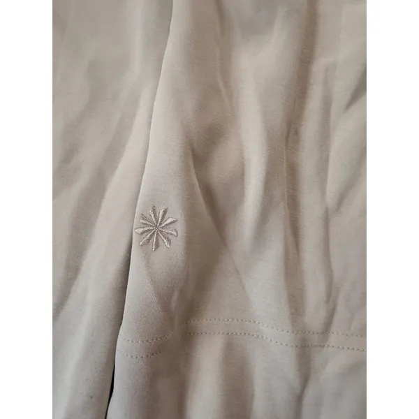 Athleta‎ Seasoft V-Neck Sweatshirt Womens Small Cream Off White NWT - Image 5