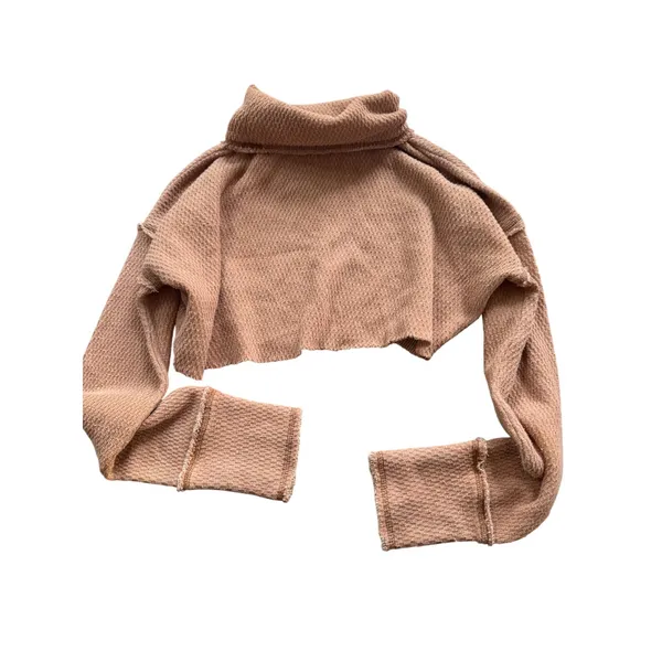 Out From‎ Under Urban Outfitters Cropped Turtleneck Sweater Dusty Rose XS - Image 2