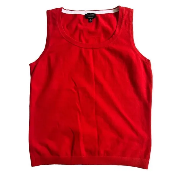 Talbots Red  Sweater Vest size M - Image 2