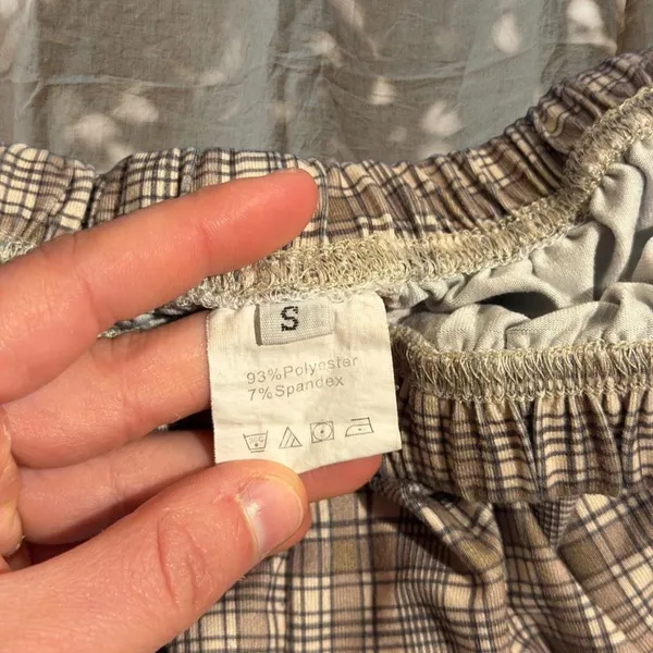 SHEIN Brown Plaid Boxer Shorts - Image 4