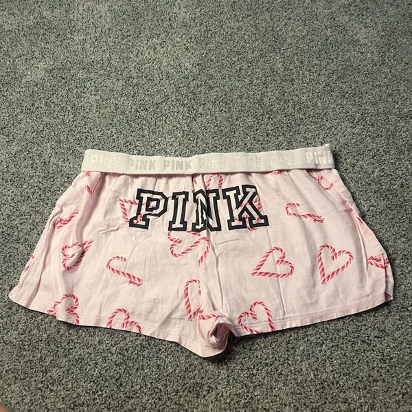 Victoria's Secret PINK Christmas boxer-style pajama shorts - Image 3