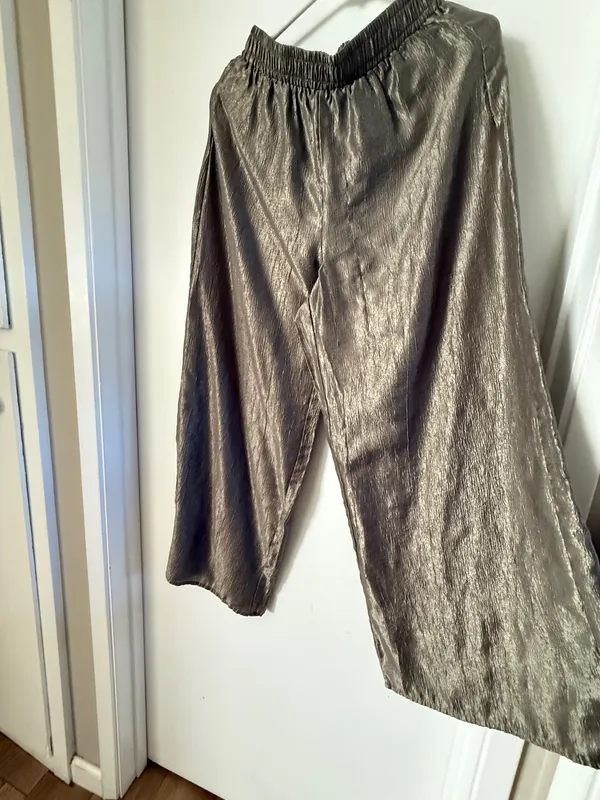 Wide legs pants Gold Size M - Image 8