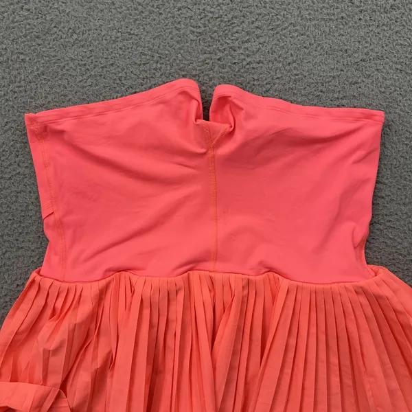 Lululemon Pleat To Street Skirt Skort Grapefruit Coral Athletic Tennis Women 8 - Image 6