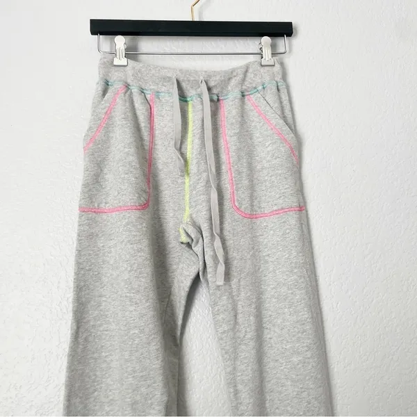 RAILS Theo Top & Devon Bottom Neon Heather Gray Sweat Set XS - Image 3