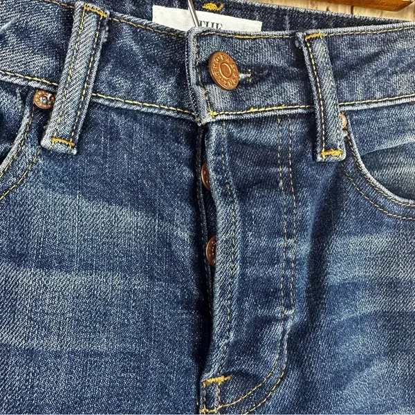 Aritzia The Castings Edition High Rise Cropped Blue Denim Jeans - Image 2