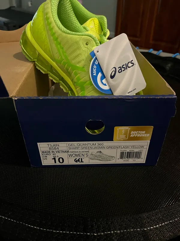 ASICS Women's GEASICS Women's GEL-QUANTUM 360 Athletic Shoes Sharp Green Size 10 - Image 2