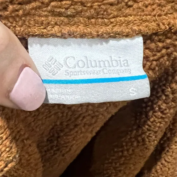 Columbia Women's Orange Hooded Pullover Sweatshirt Size S Long Sleeve Casual - Image 7