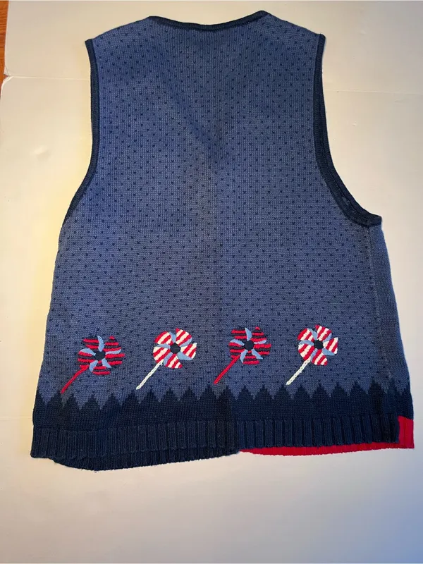 Vintage Quacker Factory Americana Knit‎ Sweater Vest TeacherCore - Image 6
