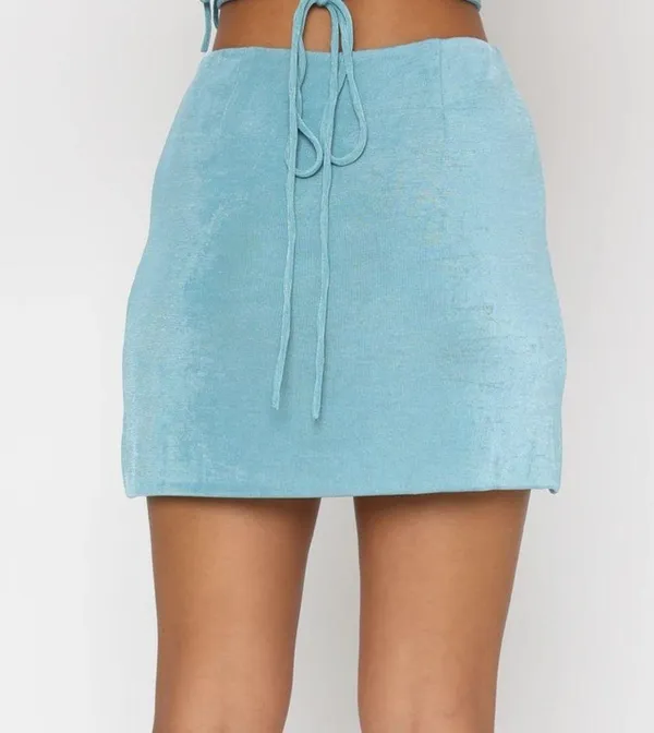 White Fox Blue Skirt - Image 12