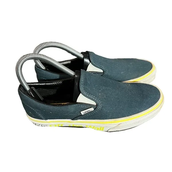 Vans Classic Slip-On‎ Sneakers Women's 5.5 Blue/Teal Skate Casual Shoes - Image 6
