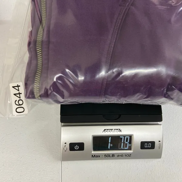Women's purple thumb cutout deep pocket full‎ zip hooded athletic active jacket - Image 7