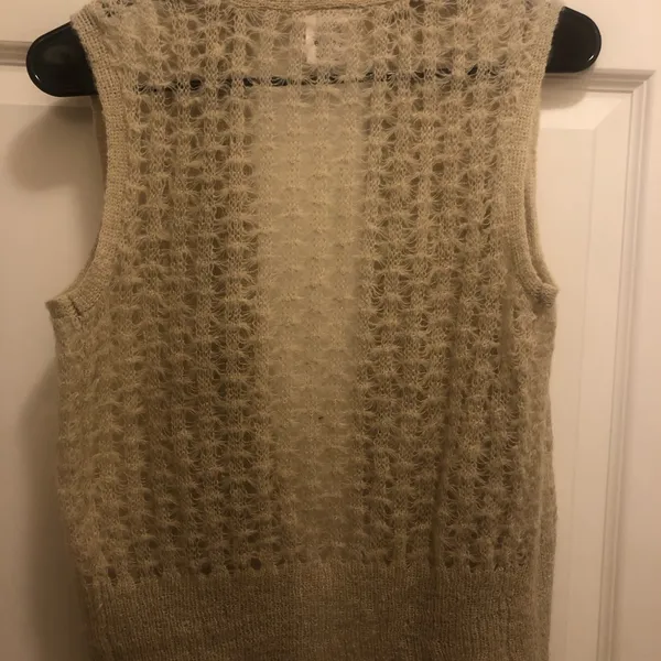 No Boundaries Y2K Wool blend open sweater vest - Image 2
