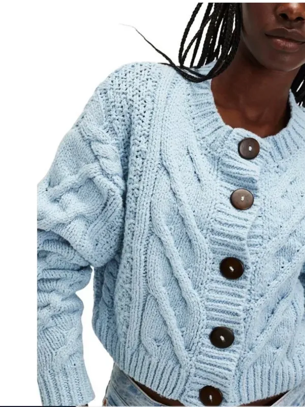 Free People Bonfire Cable Knit cardigan - Image 2