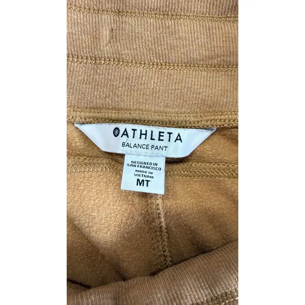 Athleta Balance Pant Wide Leg Camel Brown Drawstring Lounge Pants MT Tall - Image 6
