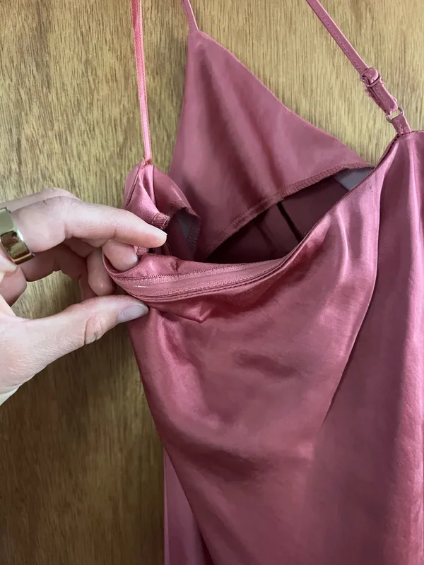 Express pink satin maxi dress - Image 7
