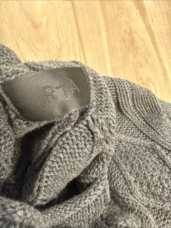 RtA Zane asymmetrical cable knit sweater size small - Image 8