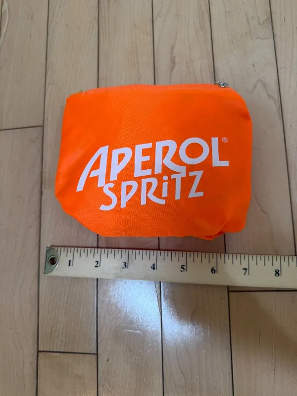 Aperol Spritz Packable Tote Bag NWOT Orange - Image 7