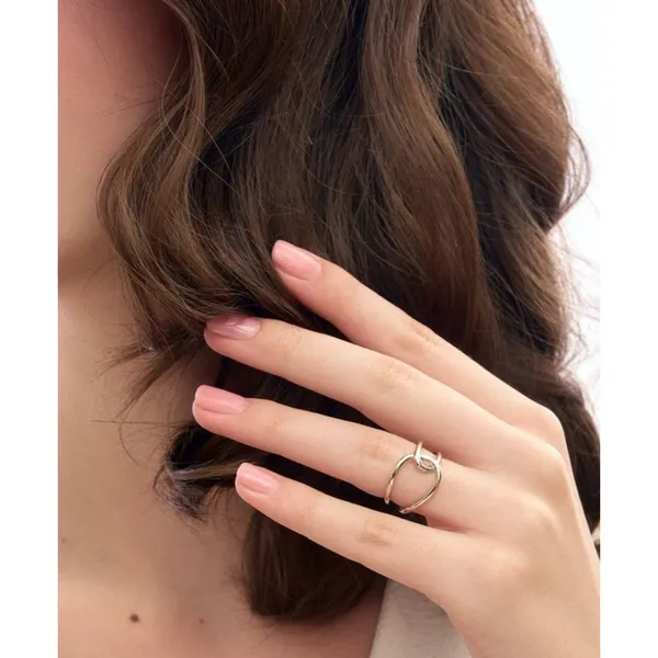 NEW Unisex Minimalist Knot‎ 925 Silver Ring, Adjustable - Image 5