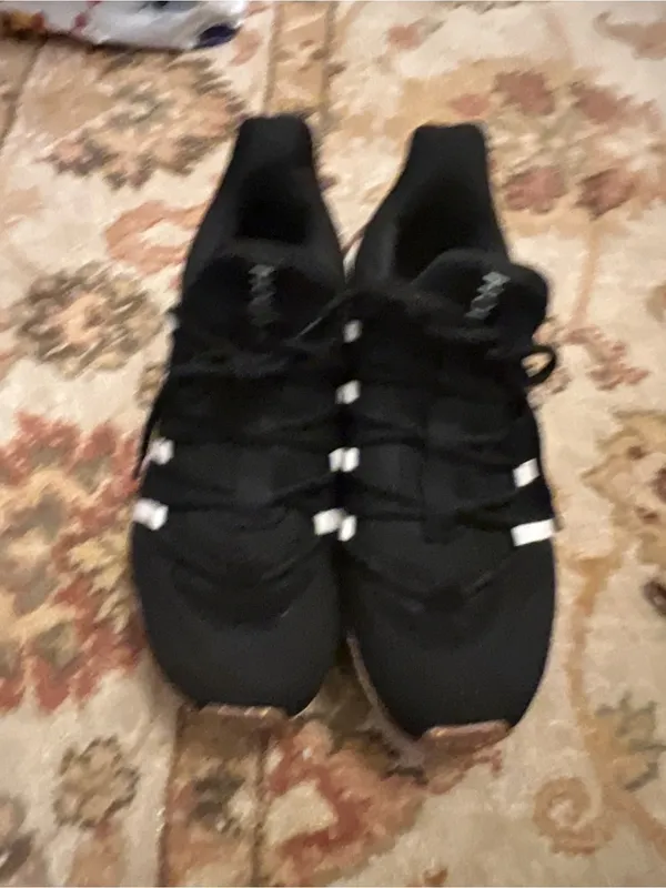 Women's Black Knit Sneakers with Subtle White Accents - Image 4