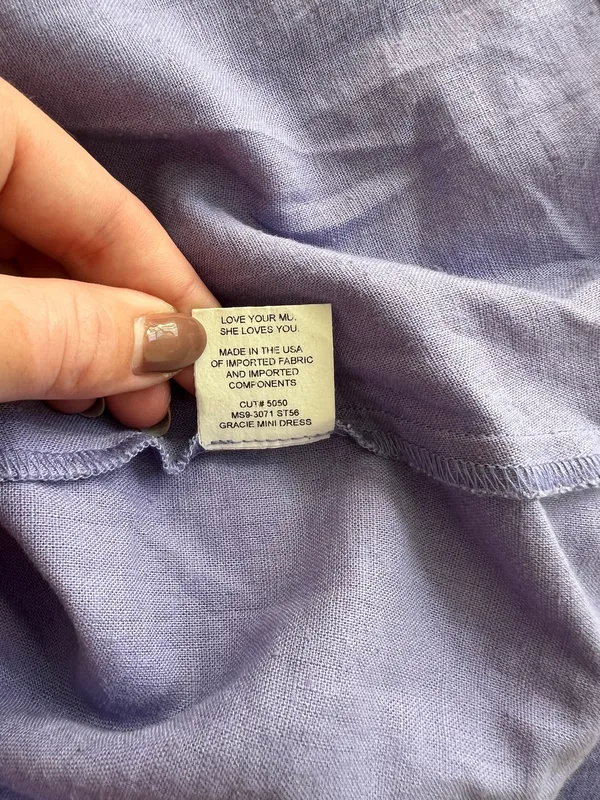 Show Me Your Mumu Mini Dress Purple Tank Top with Front Cinches - Image 7