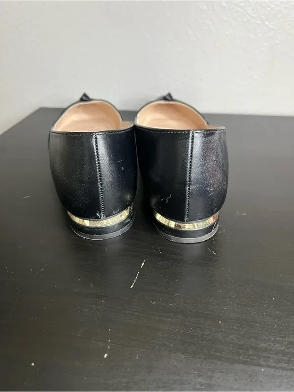 Jones New York Black Pointed-Toe Knot Flats - Image 3