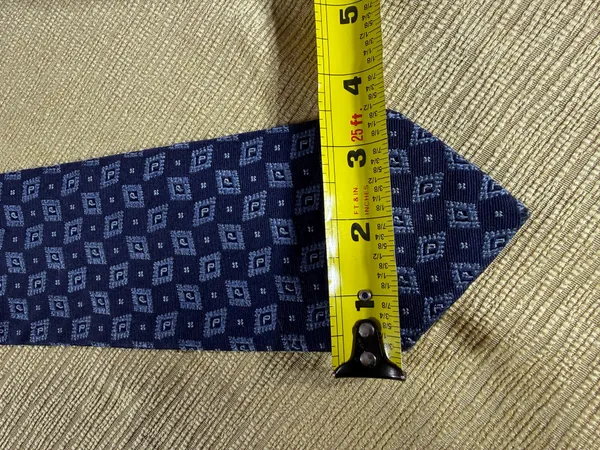 Brooks Brothers Men’s Tie Navy Blue Geometric Makers and Merchants 59.5” - Image 3