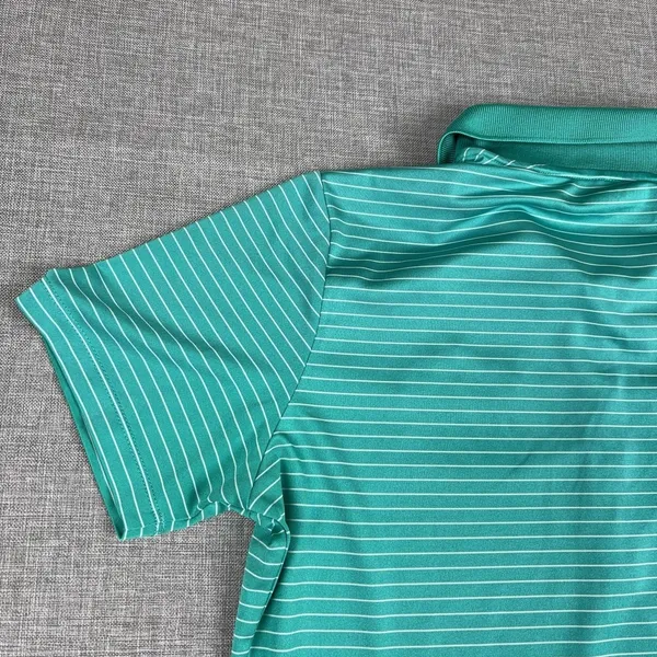 Nike Golf Polo Shirt Womens Medium Green Striped‎ Dri-FIT Quicken Loans National - Image 13