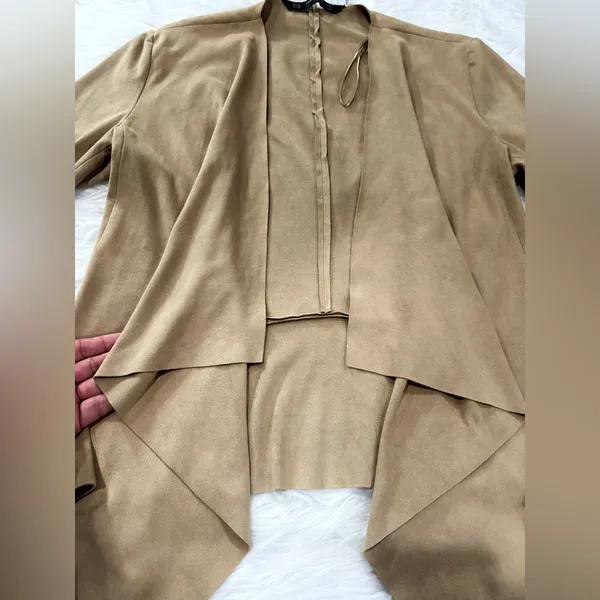 Zara Tan Long Sleeve Blazer Size XS - Image 5