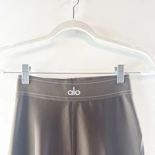 Alo Yoga Airlift High-Waisted Suit Up Leggings Espresso Brown Small - Image 4