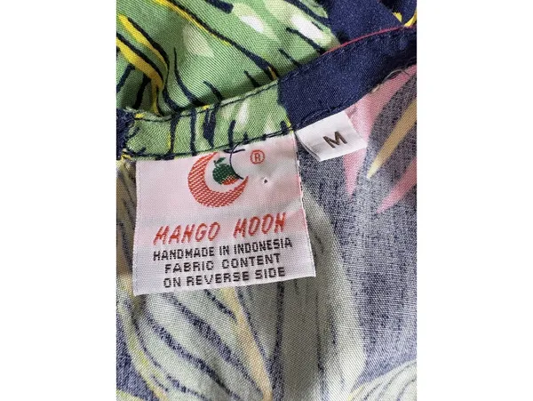 Mango Moon Mango Moon Navy Tropical Sleeveless Midi Dress - Image 6