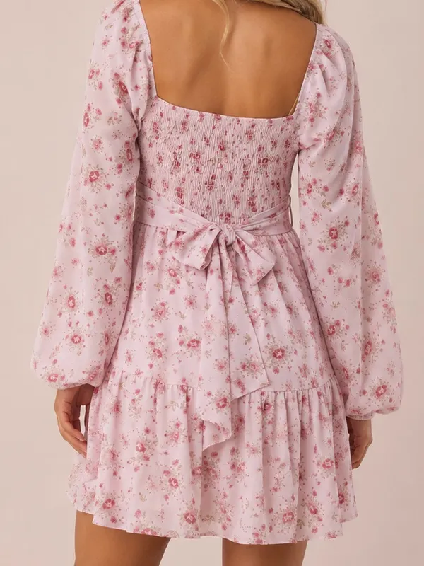 NEW Altar’d State Pink Floral Mini Dress Size XL NWT - Image 2