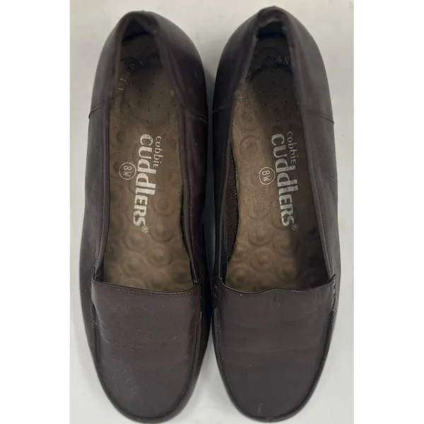 Cobbie Cuddlers Women's Ultra‎ Massage Brown Slip On Loafer Shoes Size 8W - Image 6