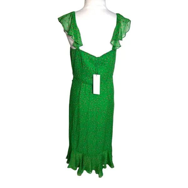 NWT‎ Veronica Beard Amal silk floral ruffle dress Sz 6 - Image 6