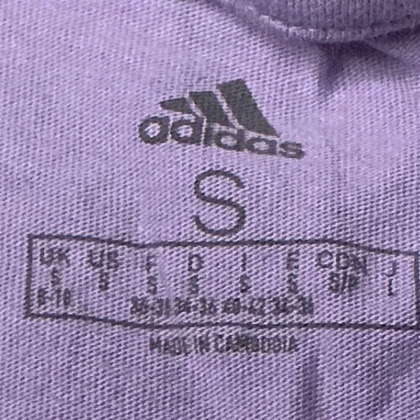 Adidas Real Madrid Pocket T-Shirt Womens Small Purple Cotton‎ Short Sleeve Tee - Image 7