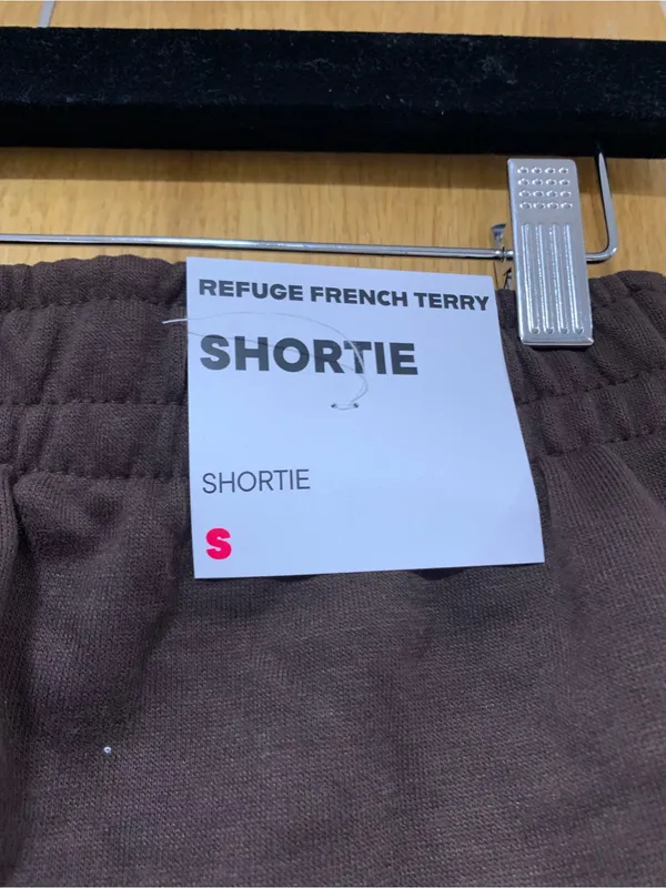 Refuge French Terry Brown Shorts - Size Small - Image 3