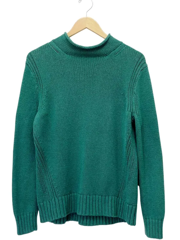 J. Crew Always The 1988 Rollneck Sweater L Emerald Green Cotton Heritage Preppy - Image 2