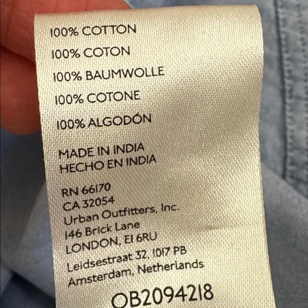 We The Free Tommy Oxford Shirt in blue XS - Image 7