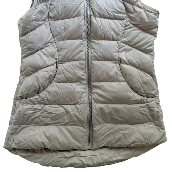 Lululemon Pack It Down Vest Chrome Grey Size 6 Goose Down Puffer Winter Ski - Image 4