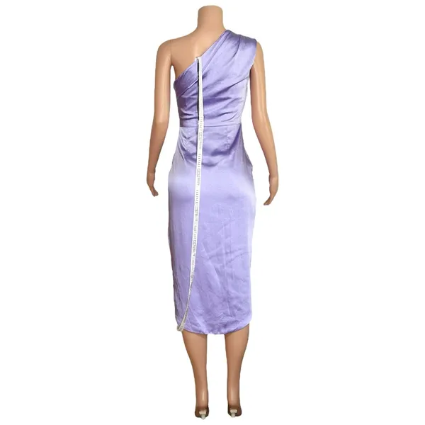 ELLIATT Cassini One Shoulder Dress, Lilac, Small - Image 9